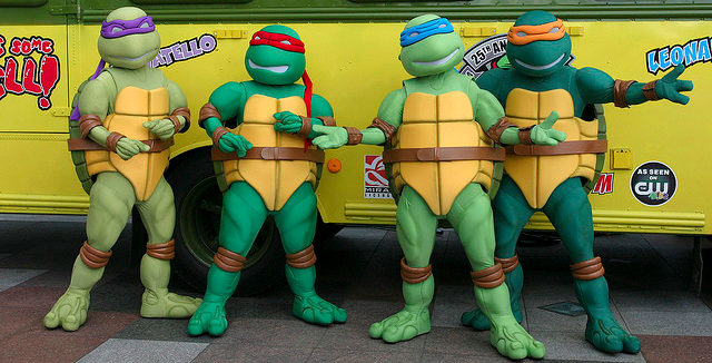Do you consider the Teenage Mutant Ninja Turtles superheroes