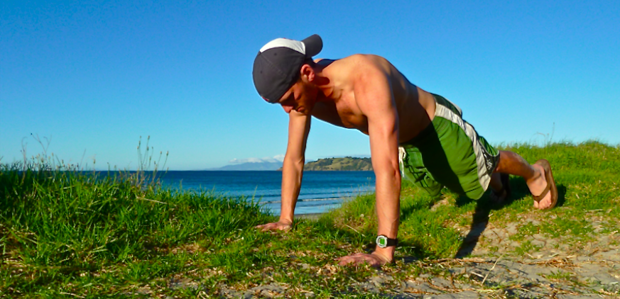 Slider Lateral Push-Up