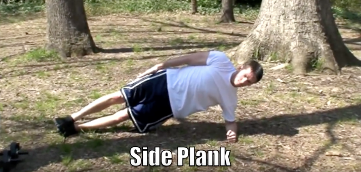 The side plank is a great beginner bodyweight exercise for your core