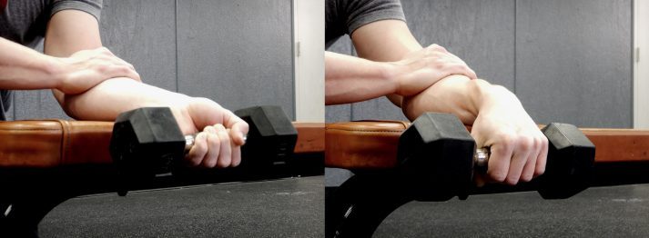 two hand wrist curl