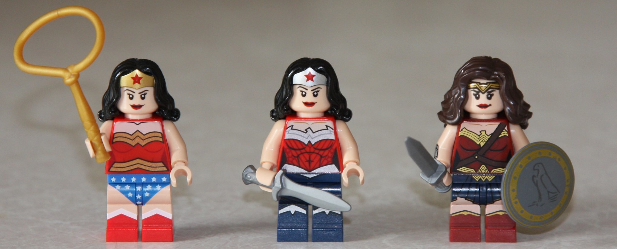 No matter which version of wonder woman it is, she always knows the fastest way to build muscle (fight for justice).