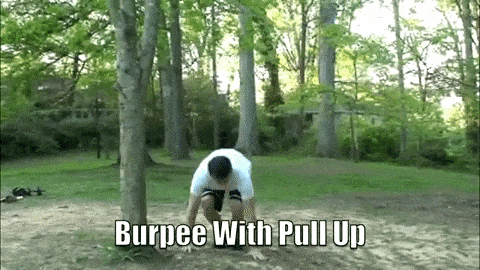 If you start mixing pull-ups with your burpees, you are rocking it!