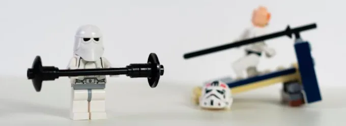 Even LEGO storm troopers know you should do a dynamic warm up to prevent injury